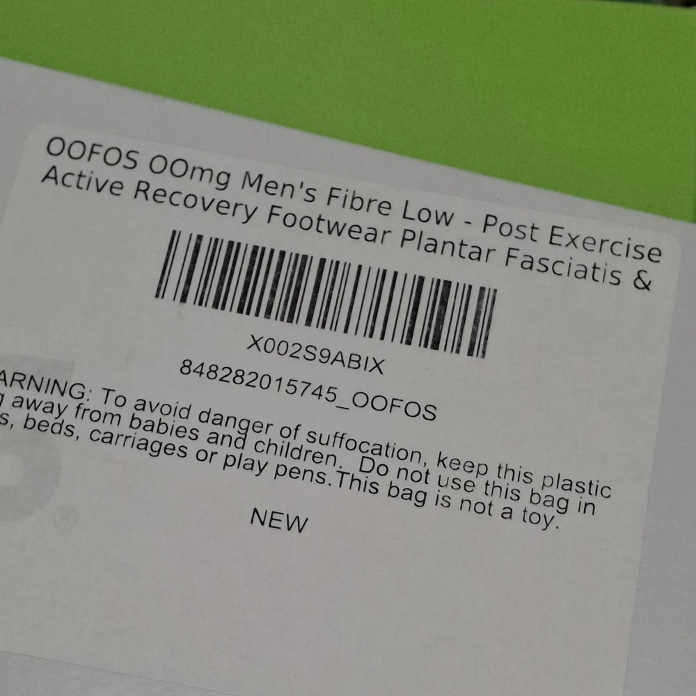 Oofos Oomg Fibre Low Post Exercise Active Recovery Slip-On Sneakers Men Size 12 - Picture 14 of 16
